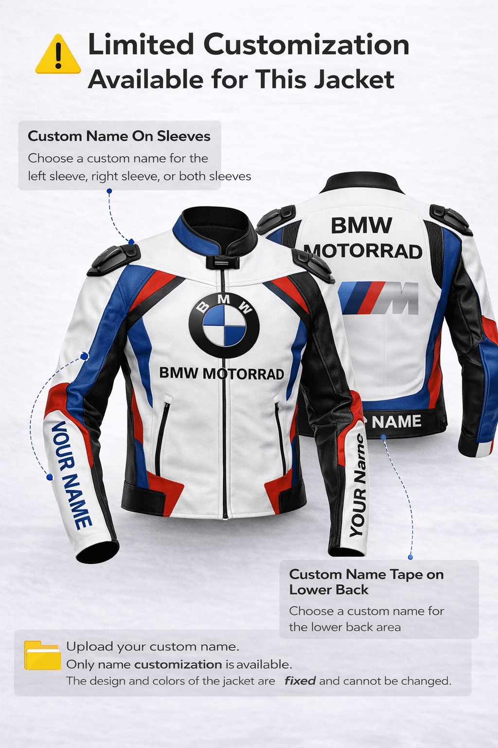 BMW-Style Racing Leather Jacket - Image 3